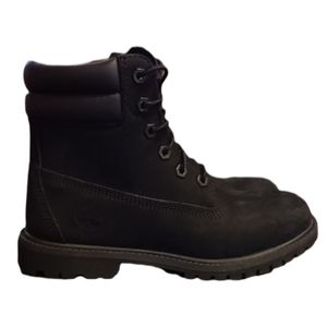 Timberland Premium 6" Double Collar Waterproof Lug Boot Black Size 6.5